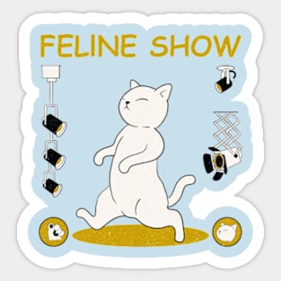 Feline Show Sticker